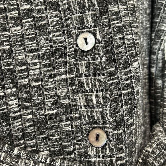 MICHAEL STARS GRAY BUTTON FRONT CARDIGAN DRESS BELTED PLUS SIZE 1X WOMEN’S NEW - Picture 6 of 10